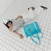 BULLET HOLE SHOPPER BAG / BLUE