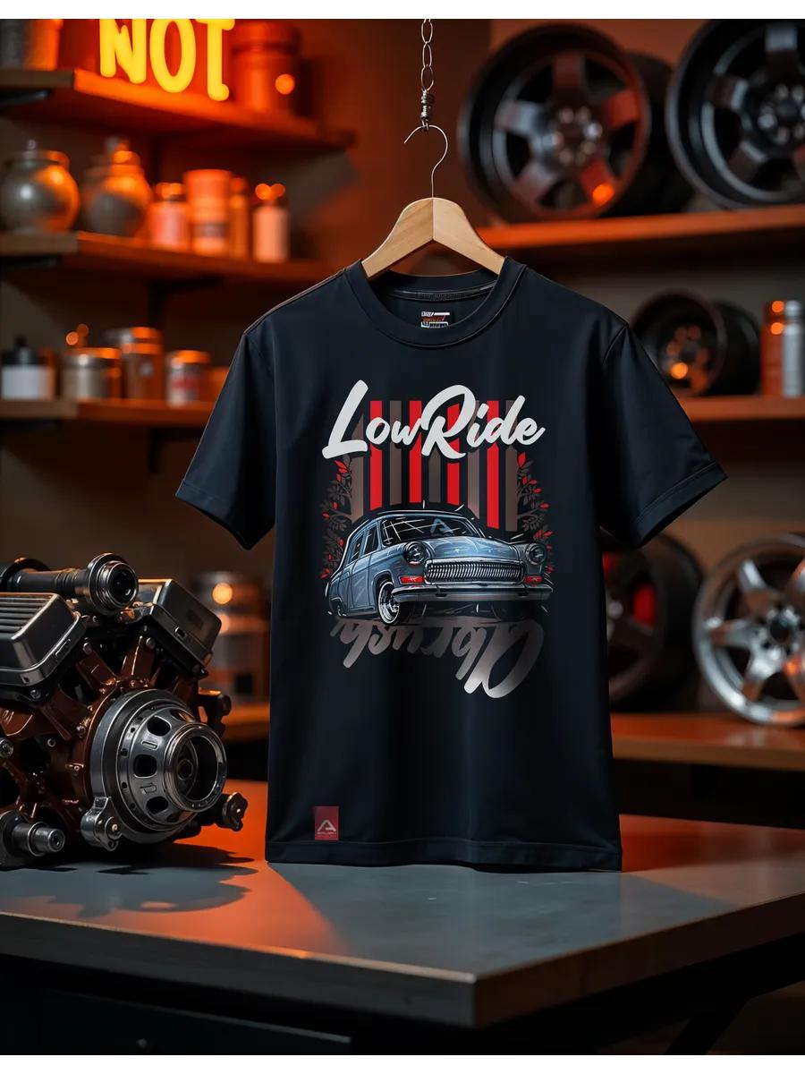 Black t‑shirt with print art graffiti 4XL