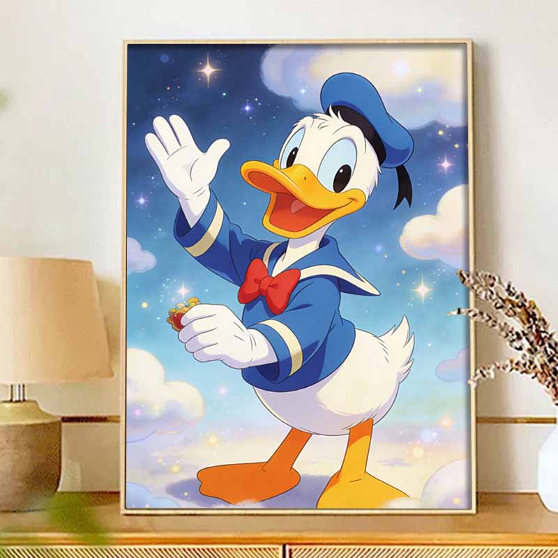 Disney Donald Duck Diamond Paint Painting Art Kit Handmade DIY5D Home Decor Gift