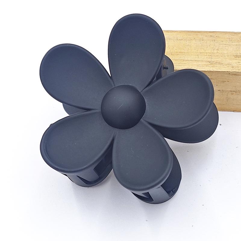 Frosted Flower Claw Hair Clip - Five-Petal Sunflower Updo Accessory