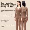 Round Neck Thermal Clothes Set Lingerie Warmth Long Underwear Women Thermal Underwear  Undershirt