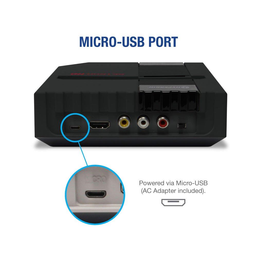 HYPERKIN RetroN 1 HD (M01888-BK, NES NTSC/PAL-kompatibel, 720p HDMI, 169/43 Switch, Klassischer Controller, Schwarz)
