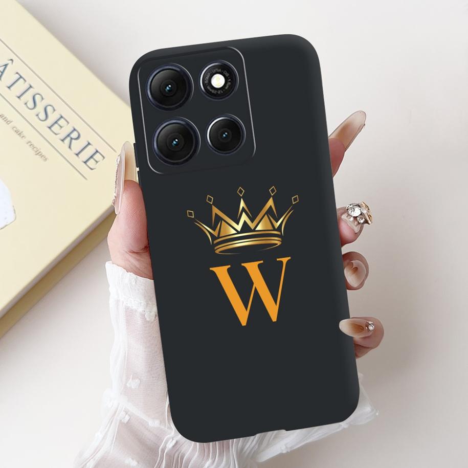 For Motorola Moto G86 Power Case Cute Lucky Letters Crown Flower Soft Silicone Back Cover For Moto G56 G86 5G G86Power Protector