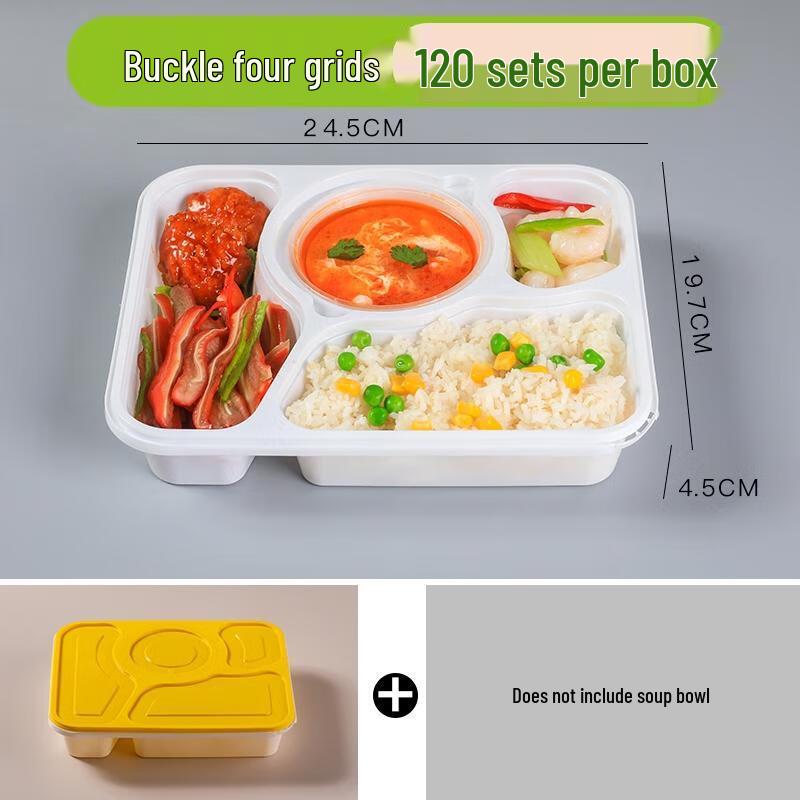 

Horned Pansy 4-Compartment Disposable Lunch Box