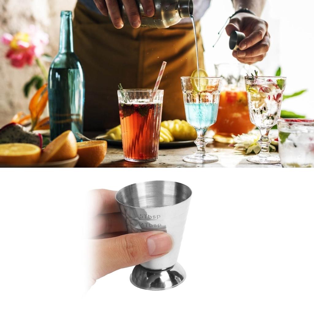 Misurino da Bar Misurino Jigger Misurino in Acciaio Inossidabile con Scala Jigger Multifunzionale per Cocktail Tazza Misurino in Once per Bar