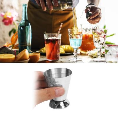 Bar Measuring Cup Measuring Jigger Stainless Steel Measuring Cup with Scale Multifunctional Cocktail Jigger Ounce Cup for Bar