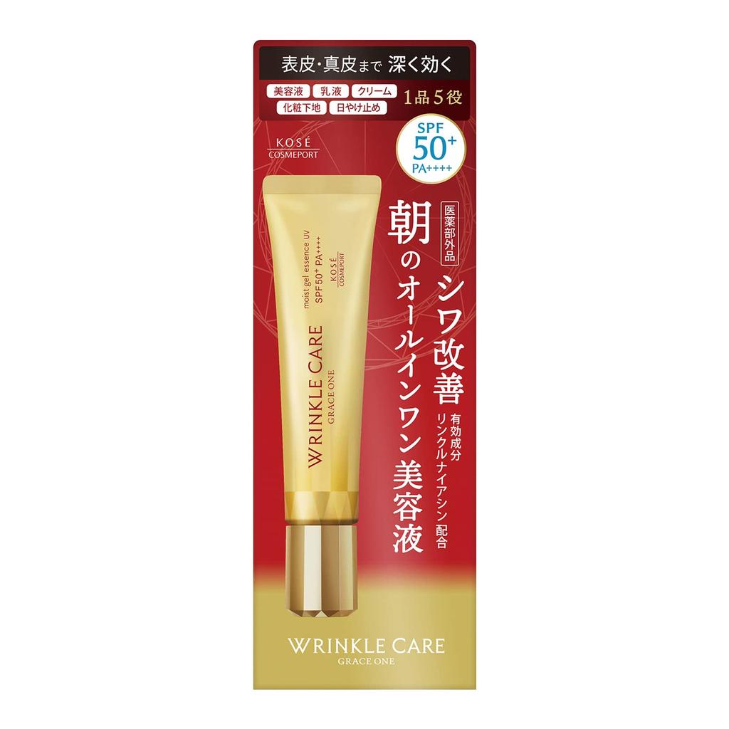 KOSE Grace One Gel Essenza Idratante Cura Rughe UV 40g Prodotto Miglioramento Rughe Trucco - Tutto-in-Uno (Siero, Emulsione, Crema, Base, 5 Funzioni