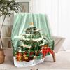 Christmas tree Theme Printed Blanket - Perfect for Couch, Bed, Travel & Outdoor Use | Machine Washable, Cozy & Durable.