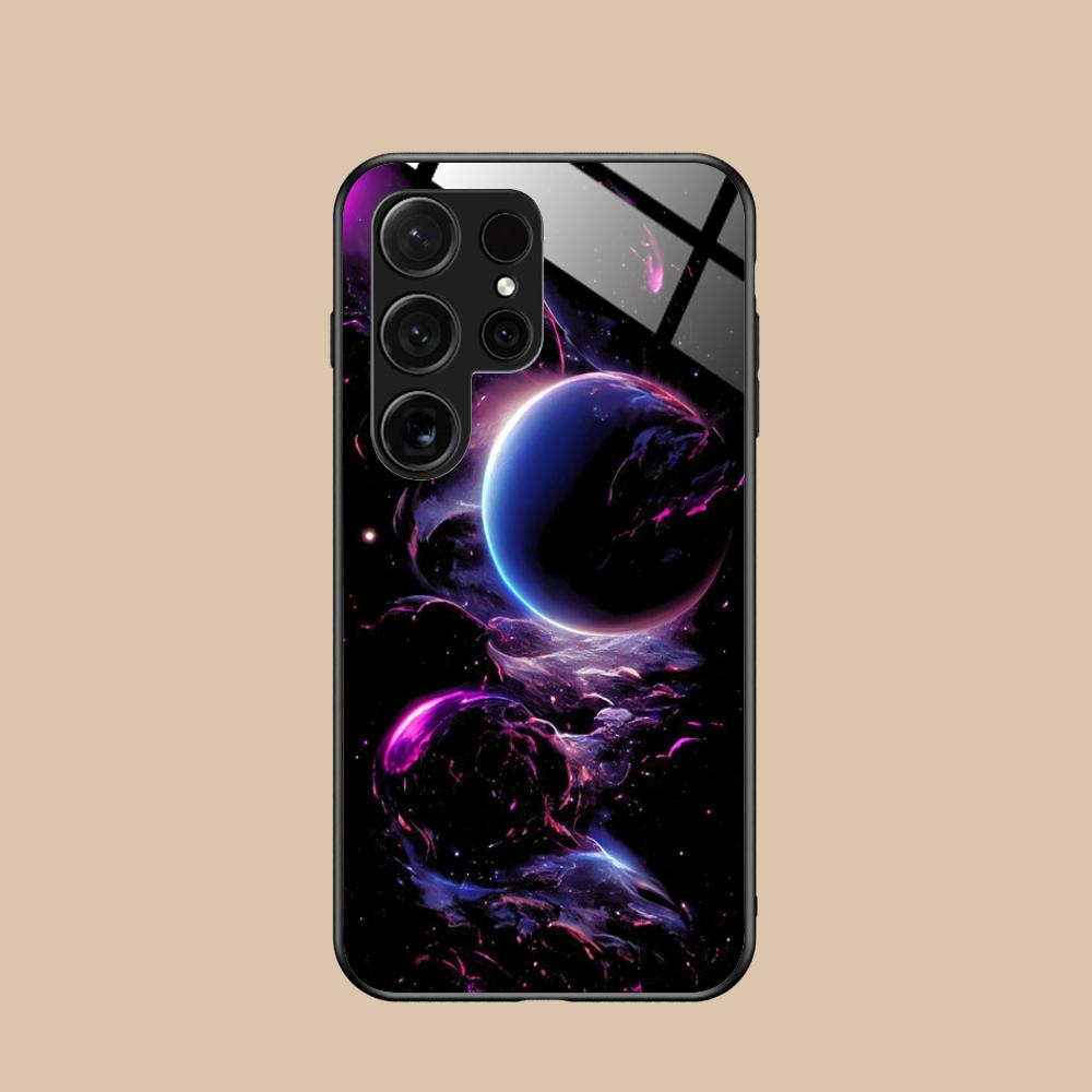 Luna Moon Mobile Cell Phone Case for Samsung Galaxy A56 55 54 53 52 51 36 35 34 23 16 15 5G Glass Colorful Cover Cover Luxury