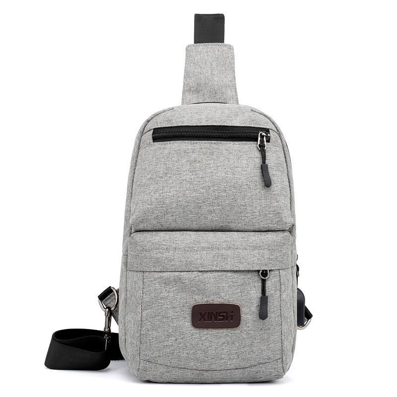 New multi-functional waterproof breast bag, men's and women's casual outdoor running fitness bag, single shoulder oblique span bag