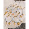 Yhpup Fashion Handmade Jewelry Rope Braided Starfish Shell Fish Drop Bracelet Bangle Oceanic Style Summer Daily Wear Jewelry