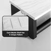 Modern Marble Toilet Paper Holder with Shelf, Wall Mounted Bathroom Organizer for TP Roll & Storage, Vanity Cabinet Decor