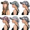 Atmungsaktive Sommer-Kopftuch-Hut Blumenmuster Turbanhut Mit Riemen Baseballkappe Tägliche Outfits