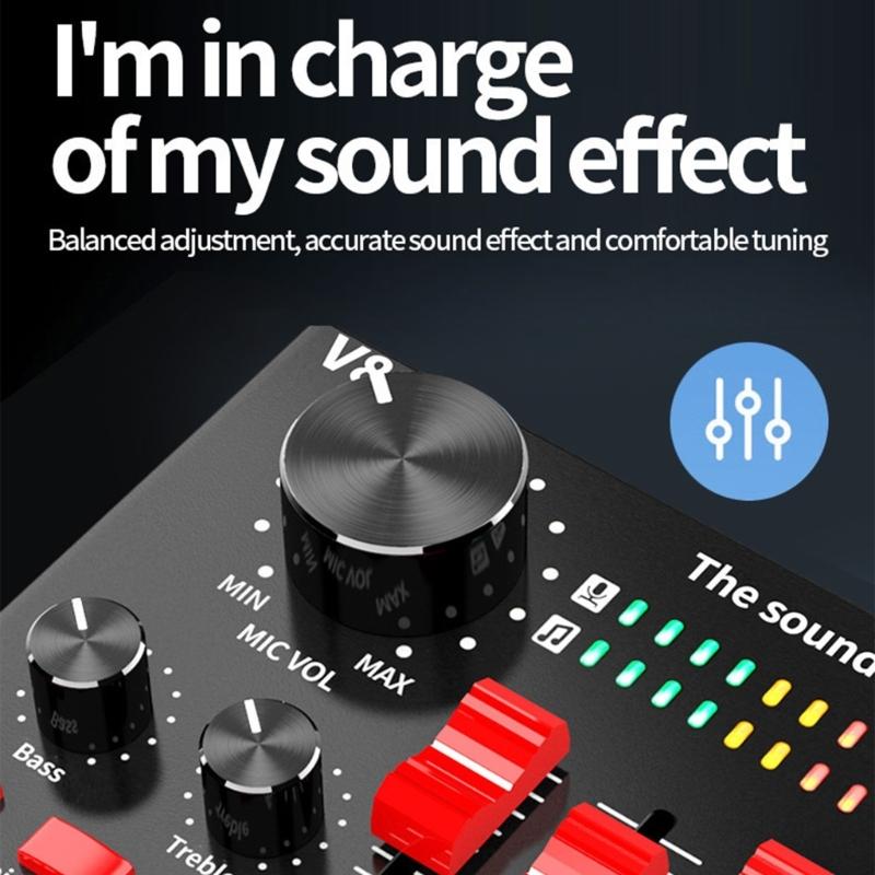 Professional Sound Interfaces For Studio Recording And Live Streaming With Low Noise High Fidelitys Sound Effects Builts In Reverbs