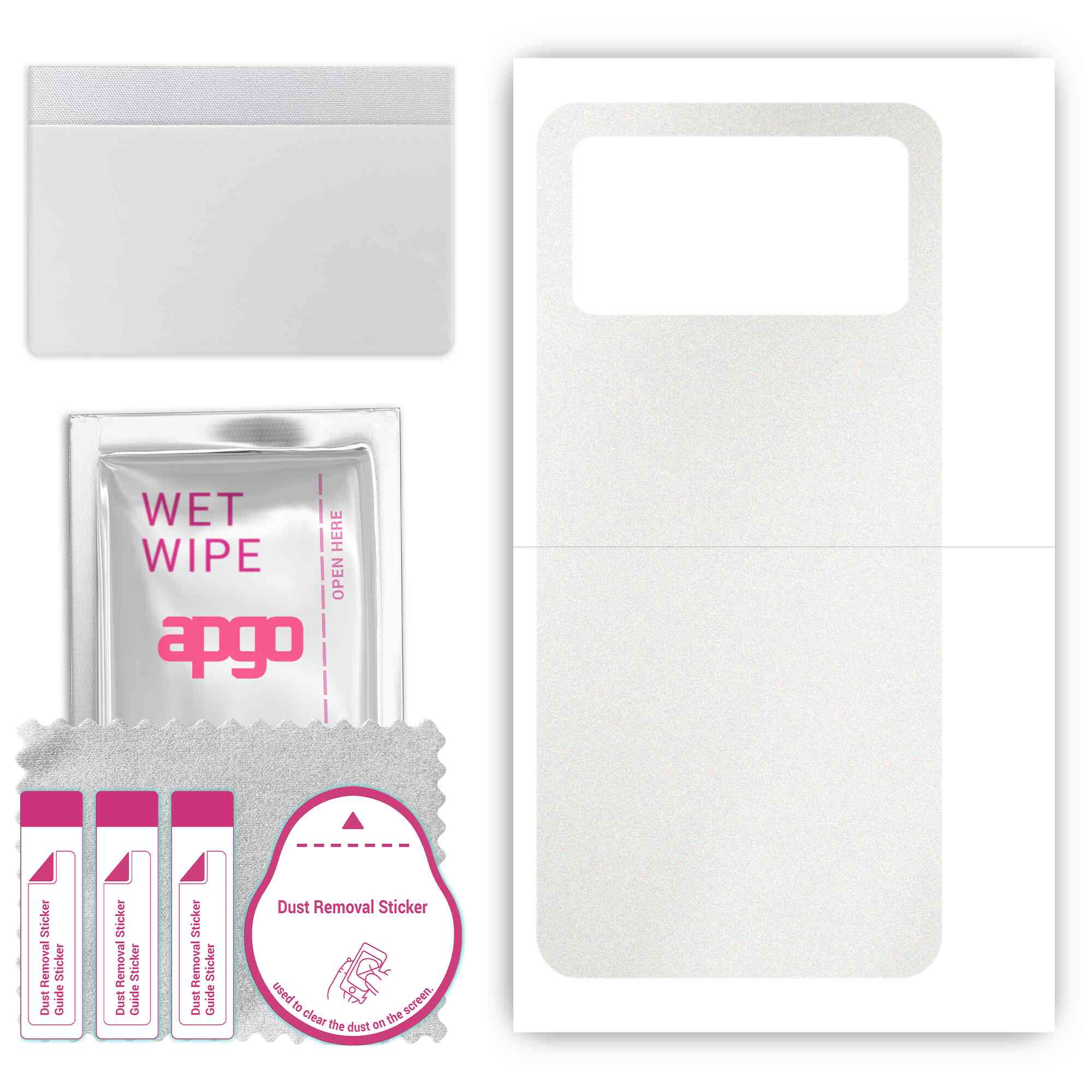 

apgo Protective Skin Sticker for the back compatible with Xiaomi Mix Fold 3, Wrap Film, Foil, Vinyl - Pattern Matte Transparent