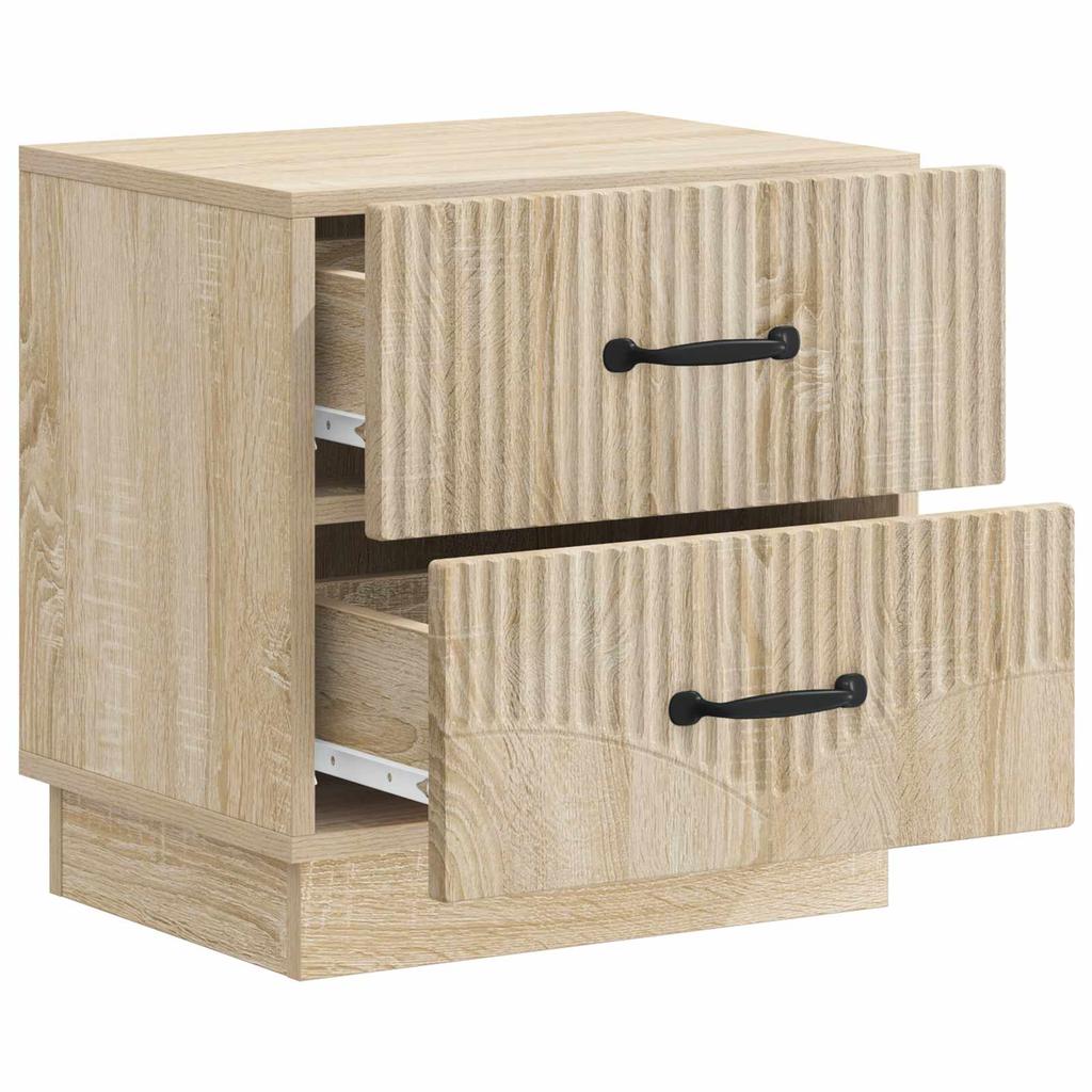 Nightstand Sonoma Oak 43 X 34.5 X 44.5 Cm Particleboard