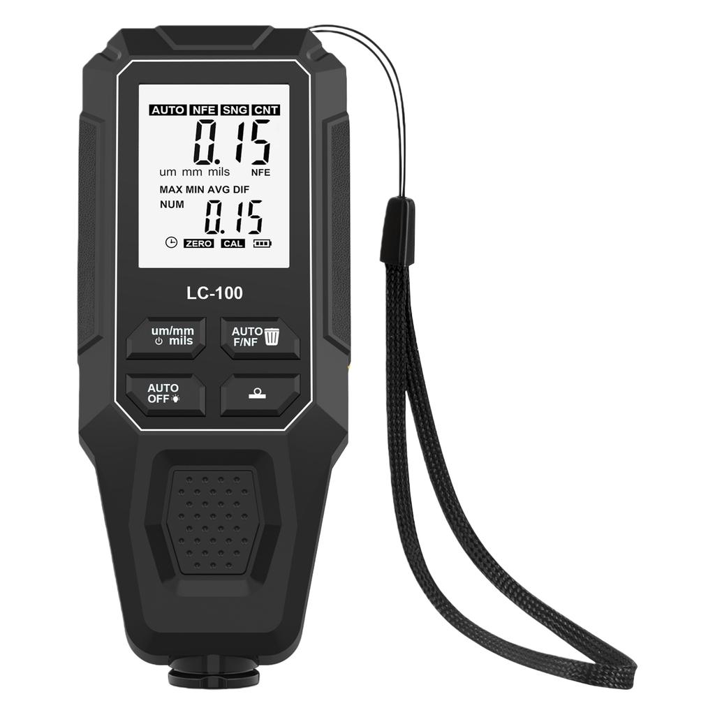 Paint Thickness Gauge Fe/NFe 0-2000um Measuring Range Car Coating Thickness Meter for Used Automotive Buyers and Detailers