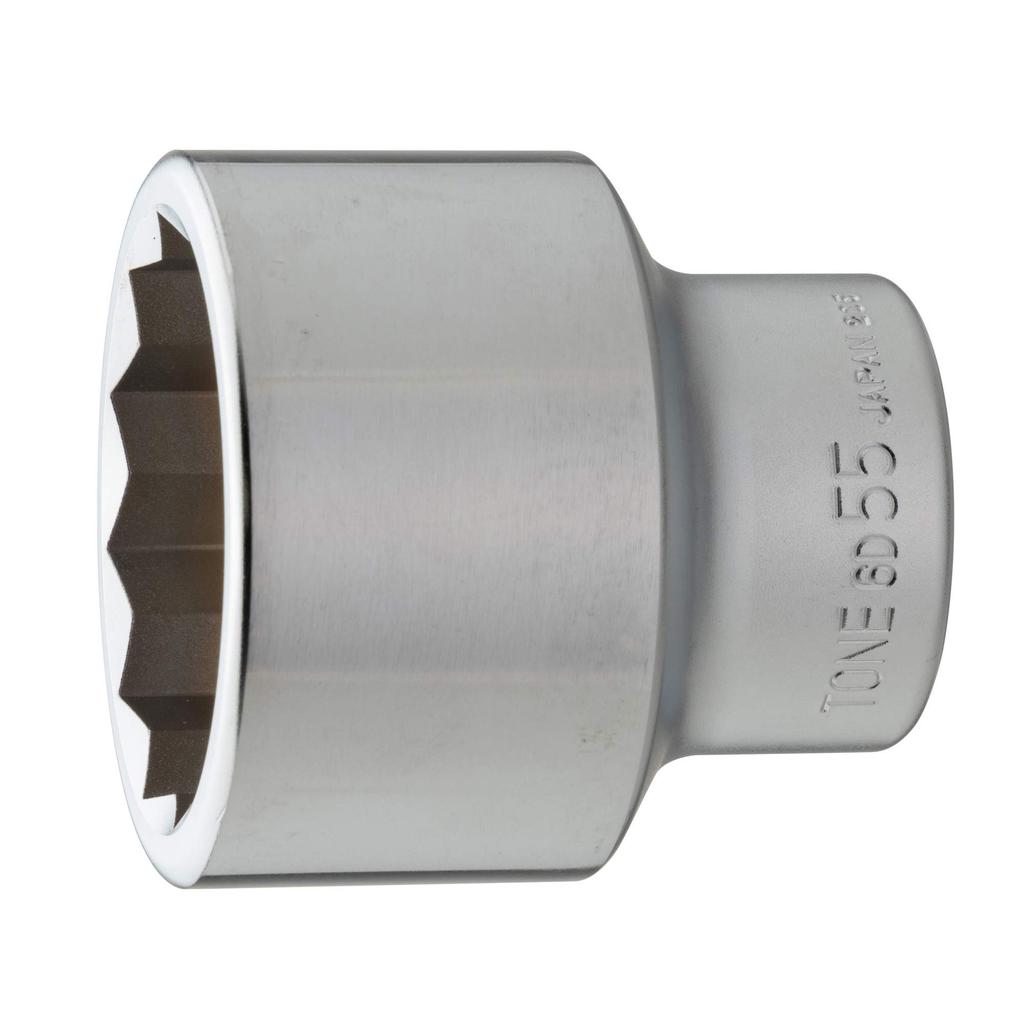TONE Socket Drive Size Wrench Size 55mm (12-point) 6D-55, 19.0mm (3/4"),
