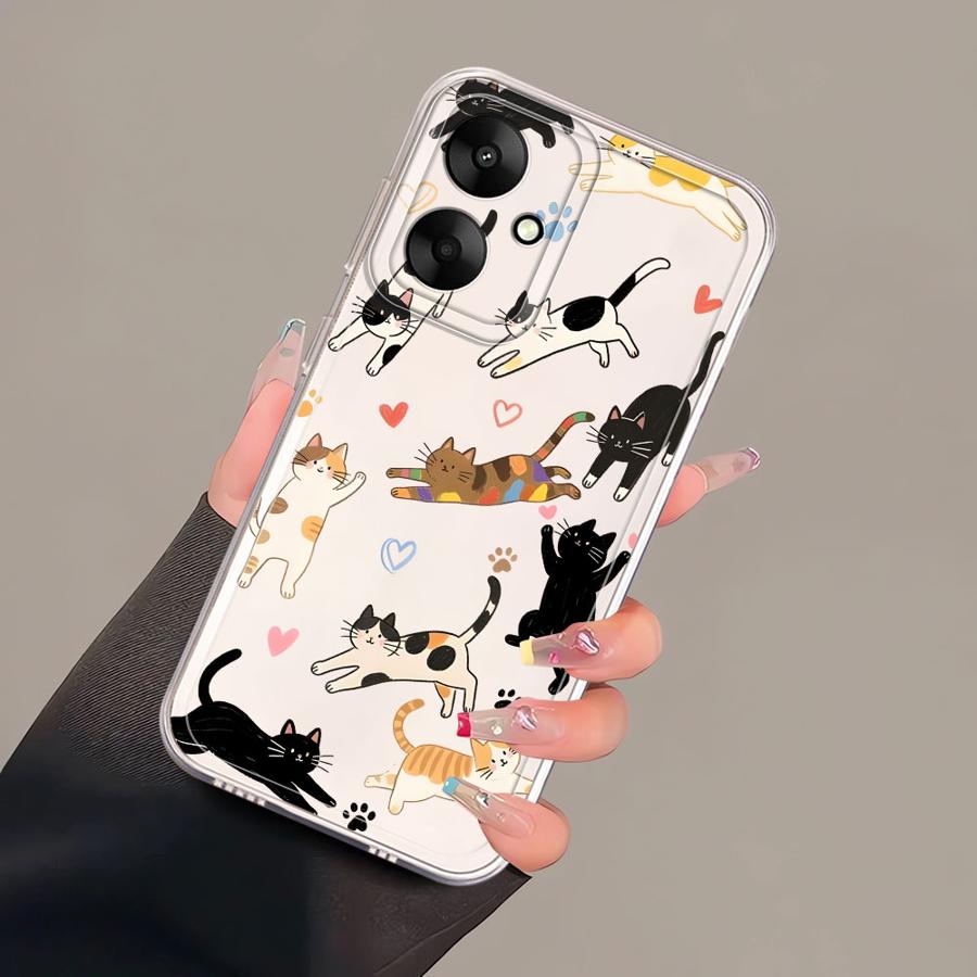 Cartoon Dog Cat Phone Case for Xiaomi Mi 11T Pro 11 Lite Soft Phone Cover