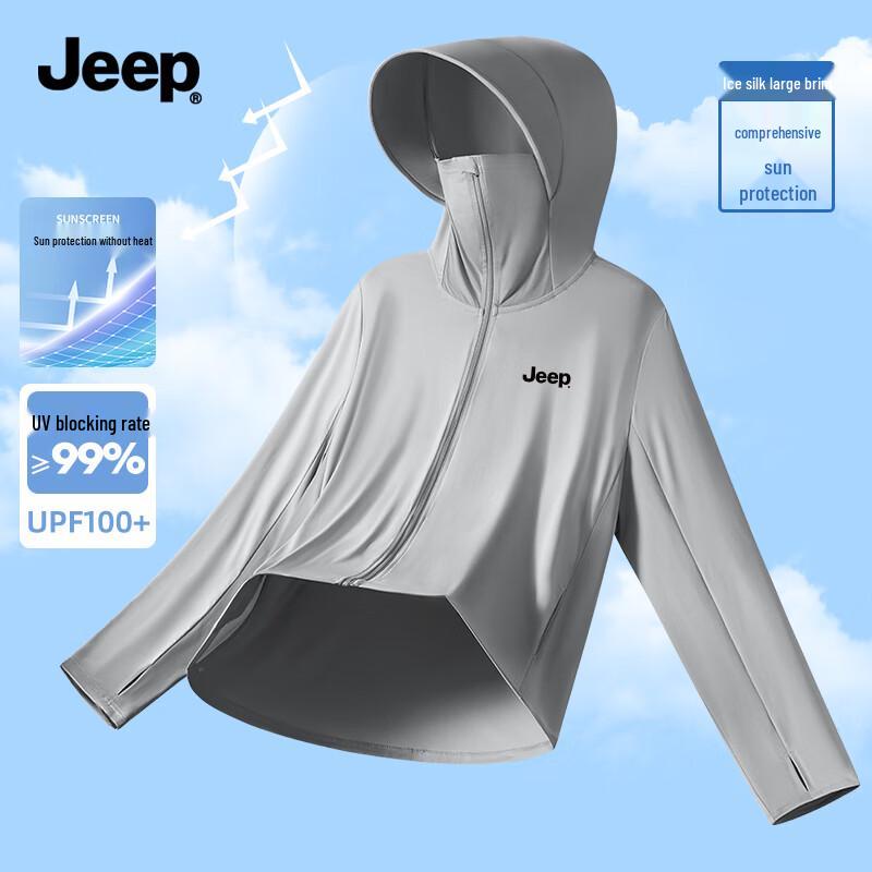 JEEP Men s Summer UPF100+ Sun Protection Hooded Jacket 3XL