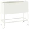Raised Garden Bed Planter White 60 X 26 X 48 Cm Steel