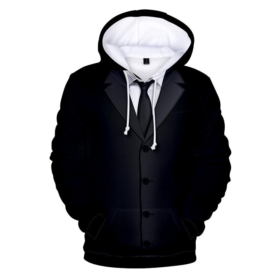 Trendy 3D Print Cosplay Hoodie for Men and Women - Long-sleeved, Hooded