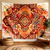 Boho Peacock Mandala Tapestry Wall Hanging Bohemian Indian Festival Decor Art Textile Ethnic Macrame Home Decoration Ethnic Indi