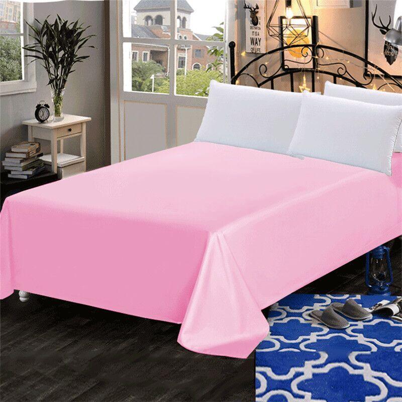 100 Percent Cotton Thick Solid Flat Sheet High Quality Bedding Available In Various Sizes