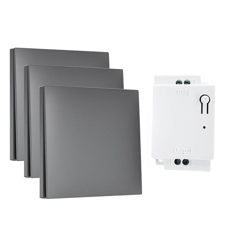Self-Powered Wireless Switch: Stick-On Multi-Control Remote for 86-Type Panels, No Wiring Needed