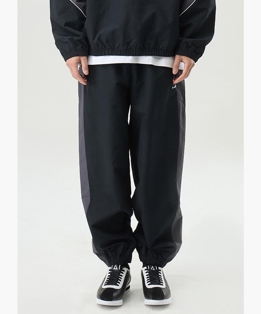 LECOQ Colorblock Loose Jogger Pants - Black (Qq123Lpt22)