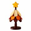 3 Pieces Freestanding Wooden Warming Mat with Detachable Assembly Festive Christmas Tree