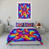 3Pc Colorful Rainbow Mandala Prints Bedding Set. Exquisite Three-Piece Bedding Set Gift For Kids And Adults
