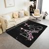 Vintage Cinema Ticket Flannel Rug Anti-Slip Bohemian Decor for Living Room Kitchen Garden Home Mat Doormat