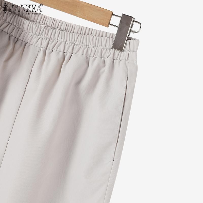 ZANZEA Moteriški palaidinių ir kelnių kasdieniai dviejų dalių rinkiniai