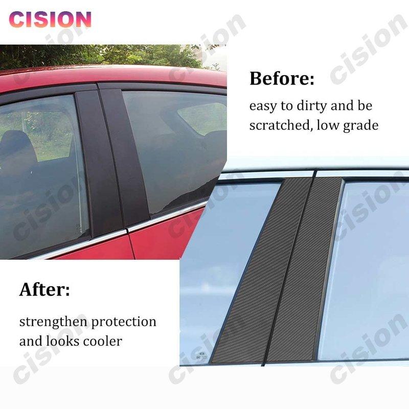 8x Kryt sloupku dveří a oken z uhlíkových vláken pro BMW X6 X6M E71 E72 2008-2014