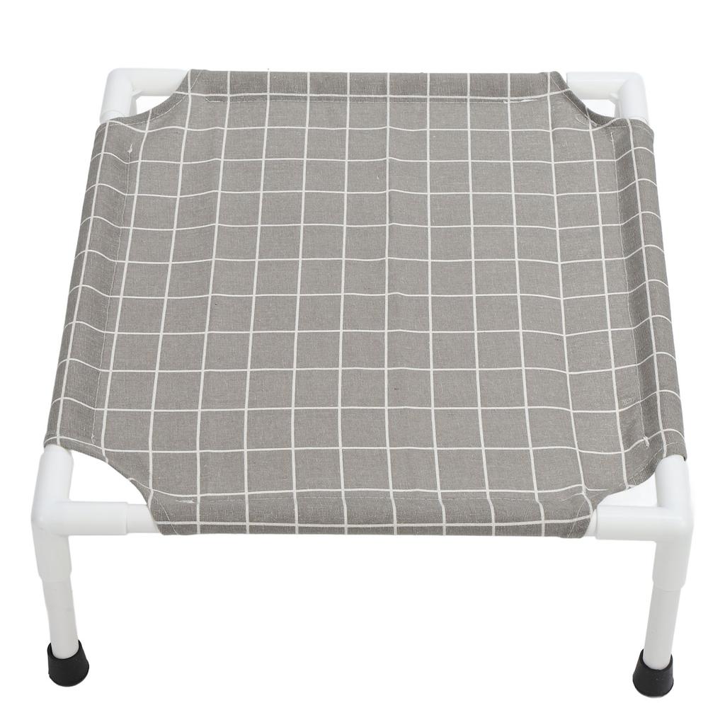 Elevated Dog Bed Sturdy Cooling Raised Dog Bed Detachable Washable Portable Pet Cot for All Seasons Square Pattern