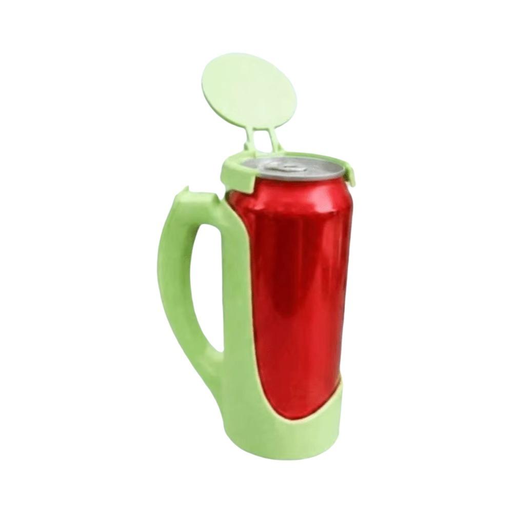 

Leak Proof 12oz Can Holder Spill-Proof Soda Can Holder Practical Beverage Cup Holder Bar Gathering зелёный