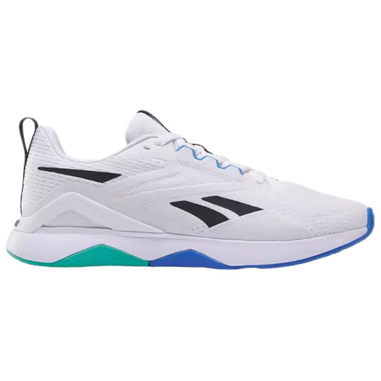 Reebok Tênis Masculino Nanoflex TR 2.0 Branco Preto Unleashed Green Calçado-Branco 100205403