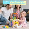 Montessori Wooden Educational Cube for Kids, Fishing Activity Toy with Shape Sorting, Multicolor Early Learning Toy