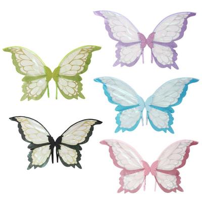 Ailes de Fée Deux Couleurs pour Adultes et Enfants Accessoires de Costume d'Halloween Ailes de Costume Papillon