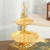 2Tier Dessert Stand Plum Blossom Decoration Afternoon Tea Cake for Party, Wedding