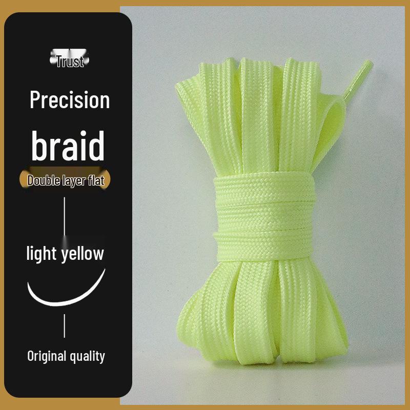 Mångsidiga platta skosnören för män och kvinnor - Original Svart, Vit, Färgglada, Rosa, Grå