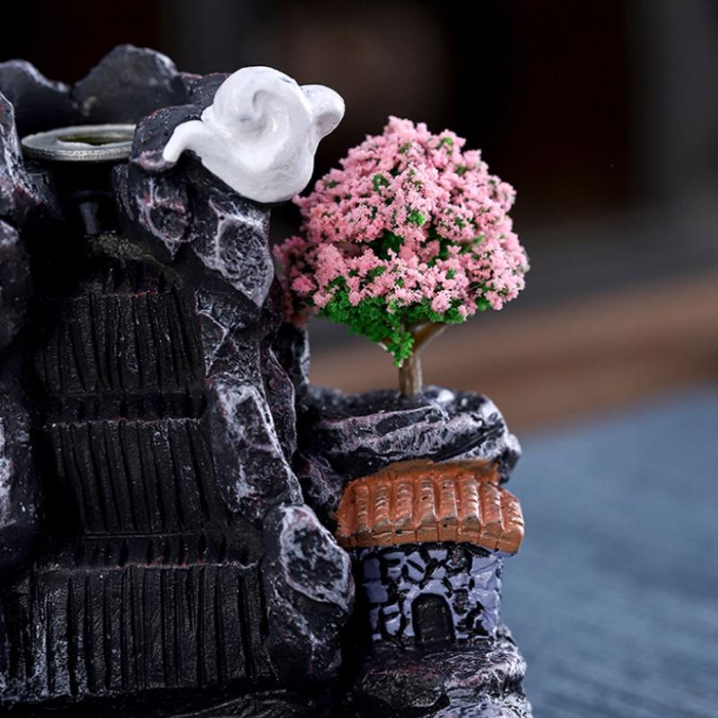 Backflow Incense Holder Waterfall Incense Burner Home Decor Aromatherapy Ornament Incense Cones With Backflow Incense Cones