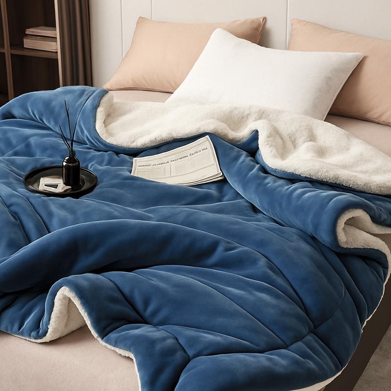 Super Soft Imitation Lambswool Blanket Autumn Winter Double Queen Blankets High Quality Comfortable Milk Fleece Sofa Blanket