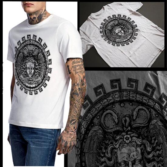 

Medusa Greek Mythology T-Shirt Greco Roman Occult Horror Demon Art Cotton Tee M