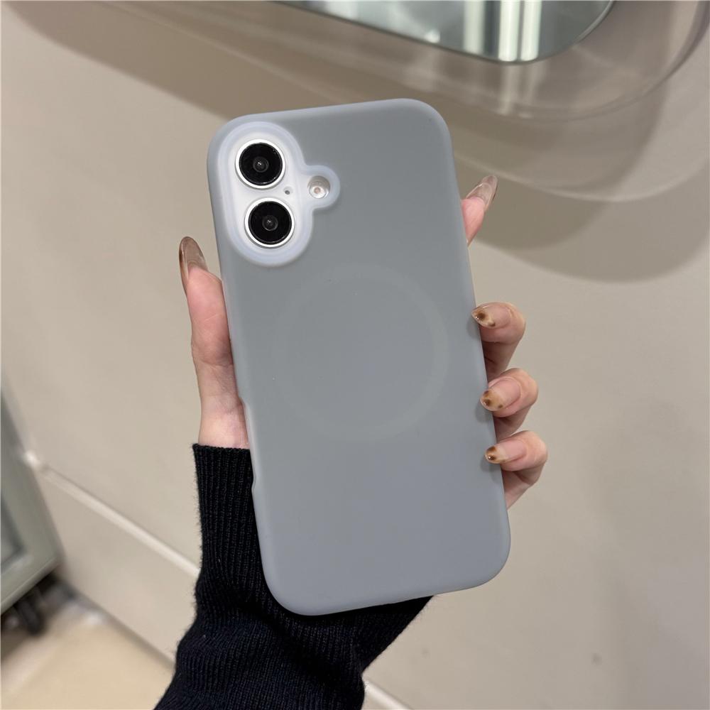 For Magsafe Jelly Liquid Silicone Magnetic Matte Case For iPhone 17 16 Pro Max 15 14 13 12 Shockproof Bumper Thicken Soft Cover