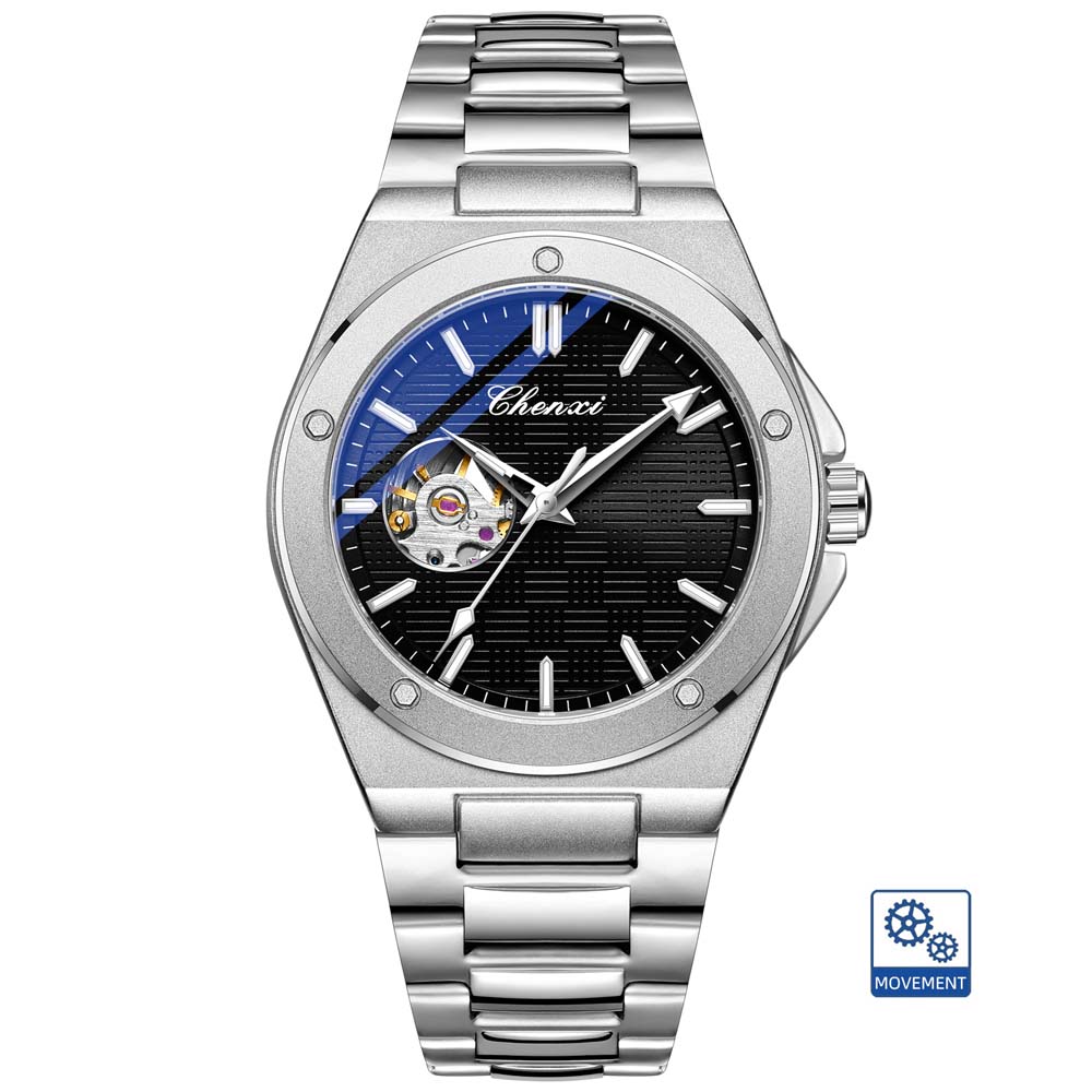 CHENXI New Men's Mechanical Watch Automatic Mechanical Wristwatch Stylish Luminous Water-Resistant Men's Watch Reloj