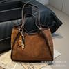 Leopard Print Bag Women's 2025 New Autumn and Winter Suede Shoulder Armpit Bag High-end Sense Commuter Tote Bag