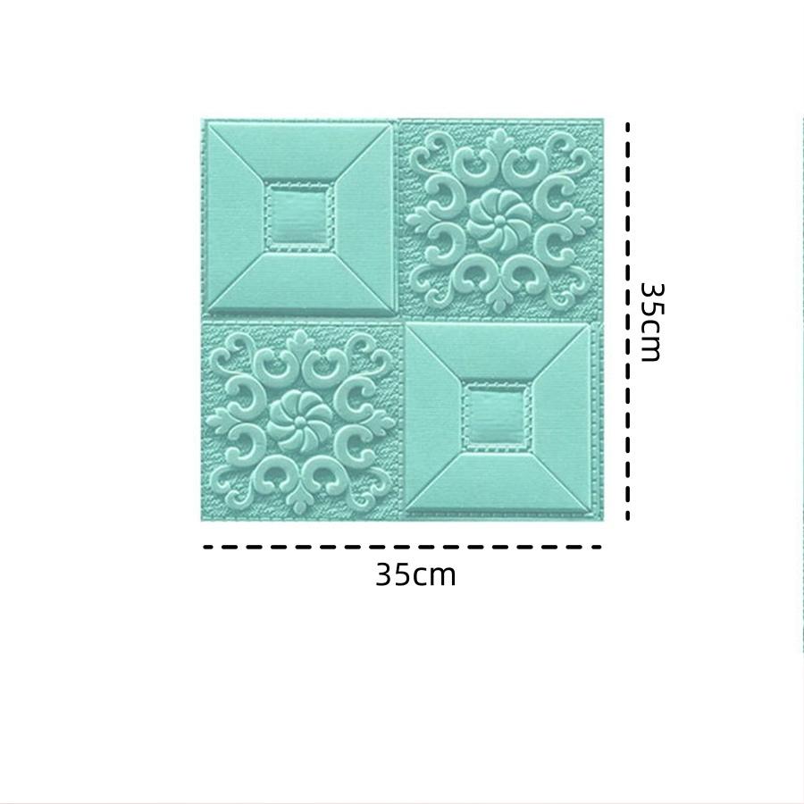 

5/10Pcs Self-Adhesive Foam Panel 3D Wall Sticker Water-Repellent Ceiling Sticker Wall Cover Do-It-Yourself Tv Background Bedroom Home Decoration 5pcs 35cmx35cmx5mm