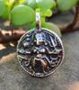Artisan Crafted 925 Sterling Silver Karni Mata Ji with Trishul Antique Pendant Oxidized Oxidised Jewelry, Handmade, Handcrafted, FREE SHIP 3